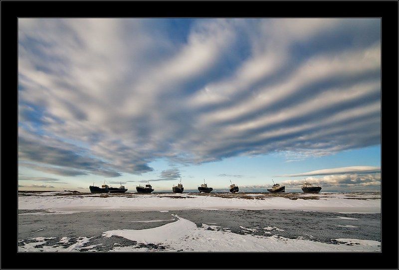 небо, облака, корабли, берег,i_go Мысли о лете... фото превью