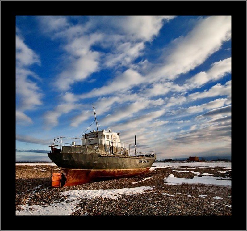 байкал, берег, корабль, небо, галька, волны, i_go Аки по морю... фото превью