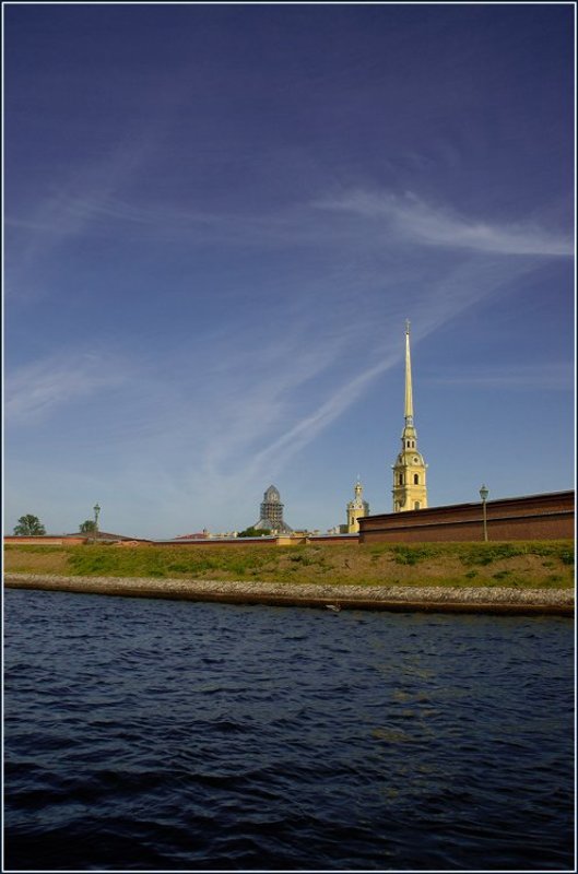 питер, набережная, вода, город, лодки *** фото превью