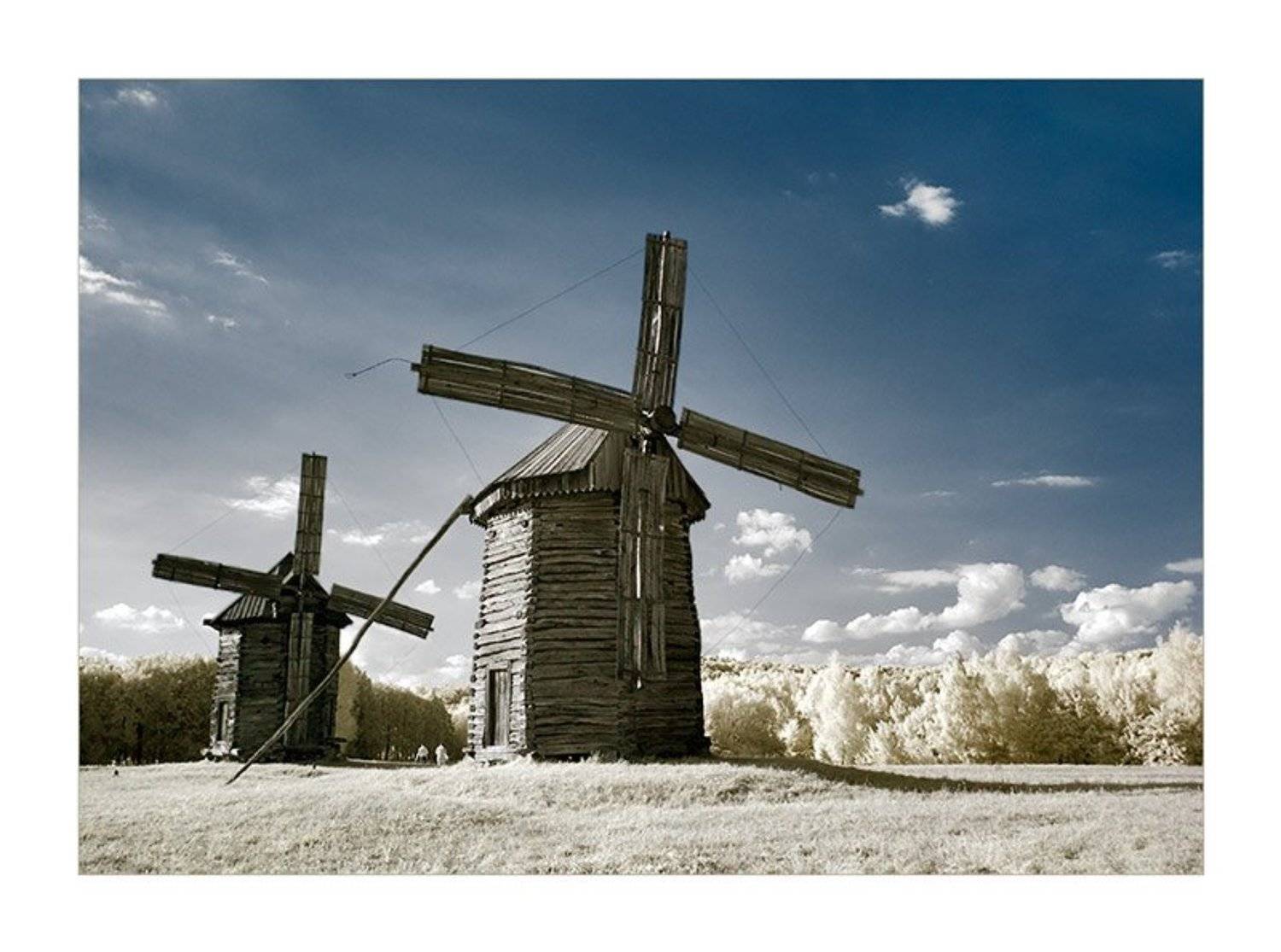 мельница, осень,  пейзаж, ик, цвет, Марк Пономаренко