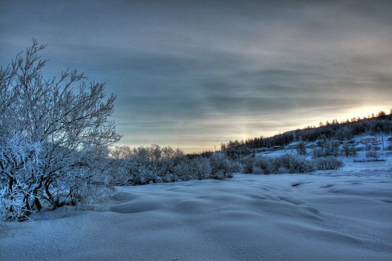 Магадан Пейзаж с вечером фото превью