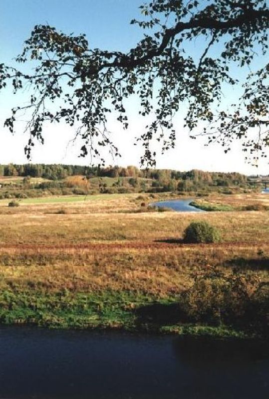 Пушкинские горы, село Тригорское Осень в Тригорском фото превью