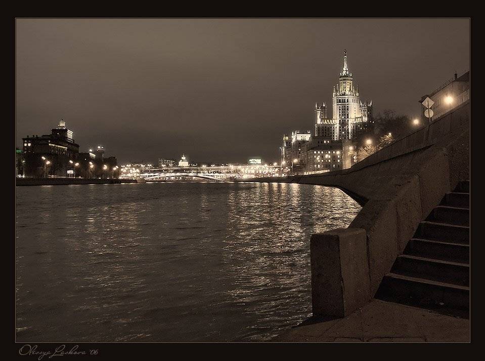 Москва, набережная, Котельники, вечер, Олеся Ласкова