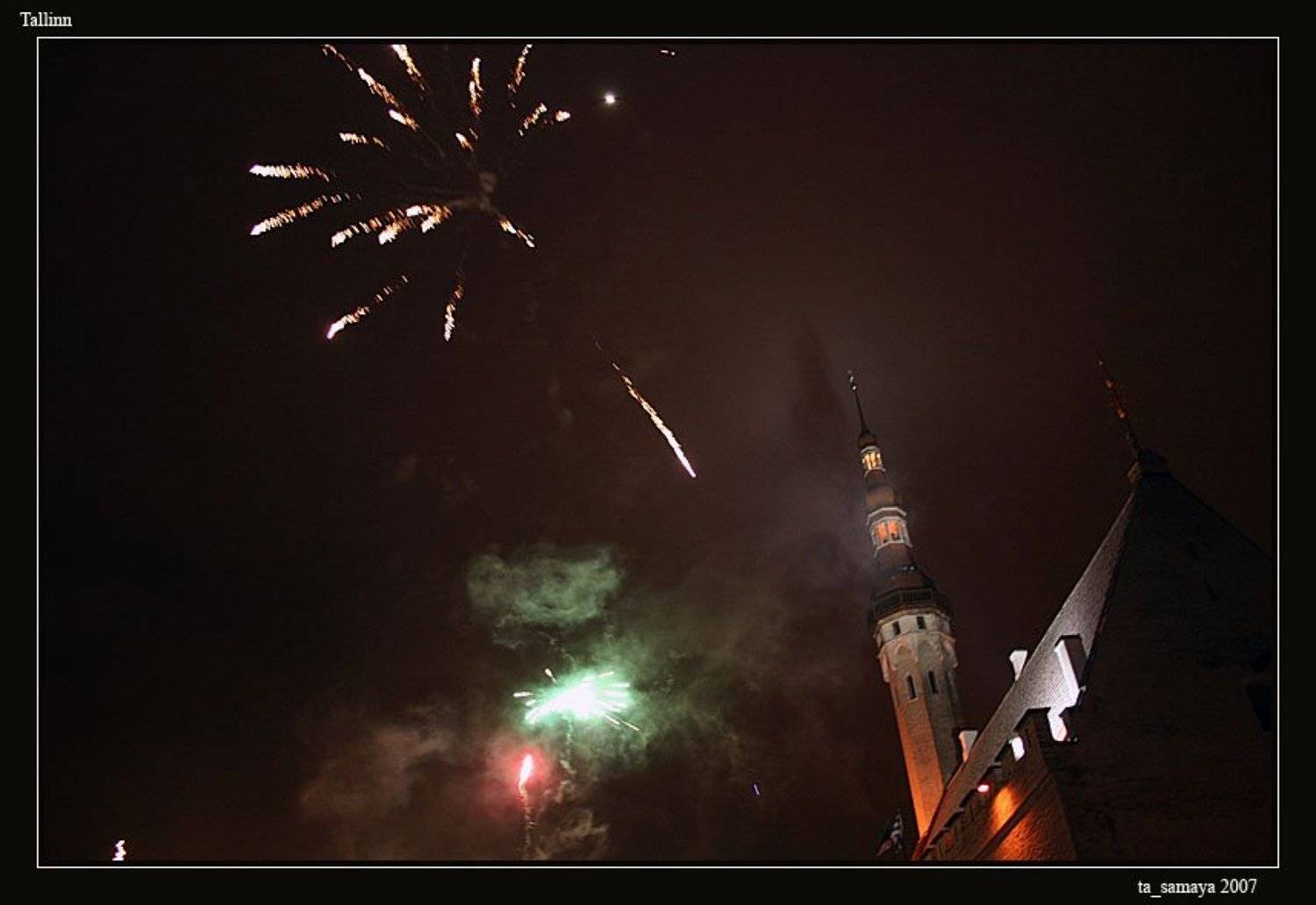 Таллин, Новый год, ночь, tasamaya