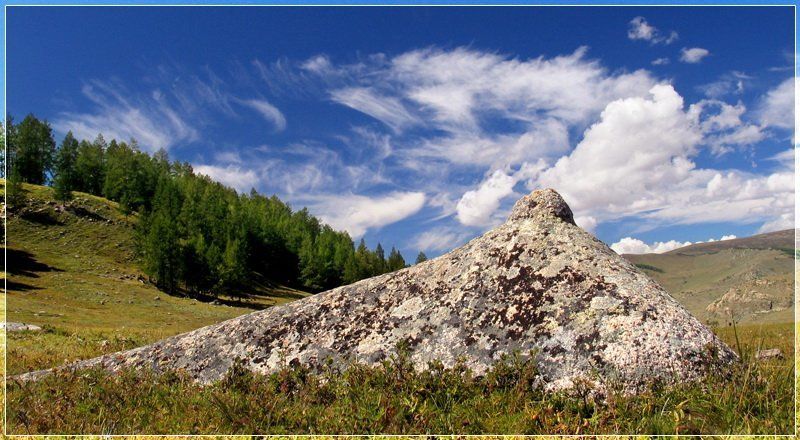 монголия, ледник, отгонтынгер, камень Ню фото превью