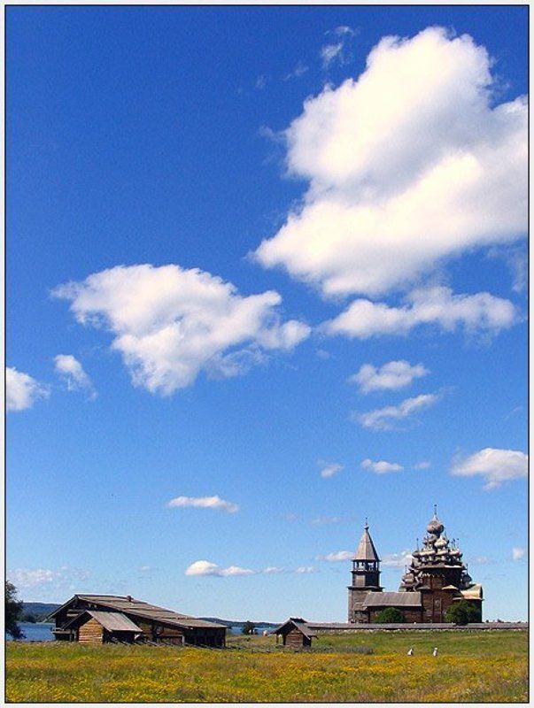 кижи, небо, облака *** фото превью