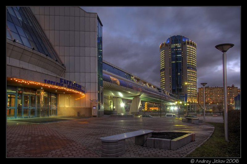 москва, вечер, сумерки, деловой центр, город, багратион, photohunter Деловые сумерки фото превью