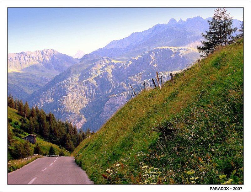 Горы,Австрия,Гросглокнер,дороги,PARADOX Мне бы взять да побежать за поворот ... фото превью