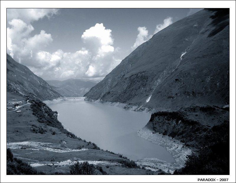 Австрия,Альпы,озеро,горы,облака,PARADOX Сон об Альпийском озере фото превью