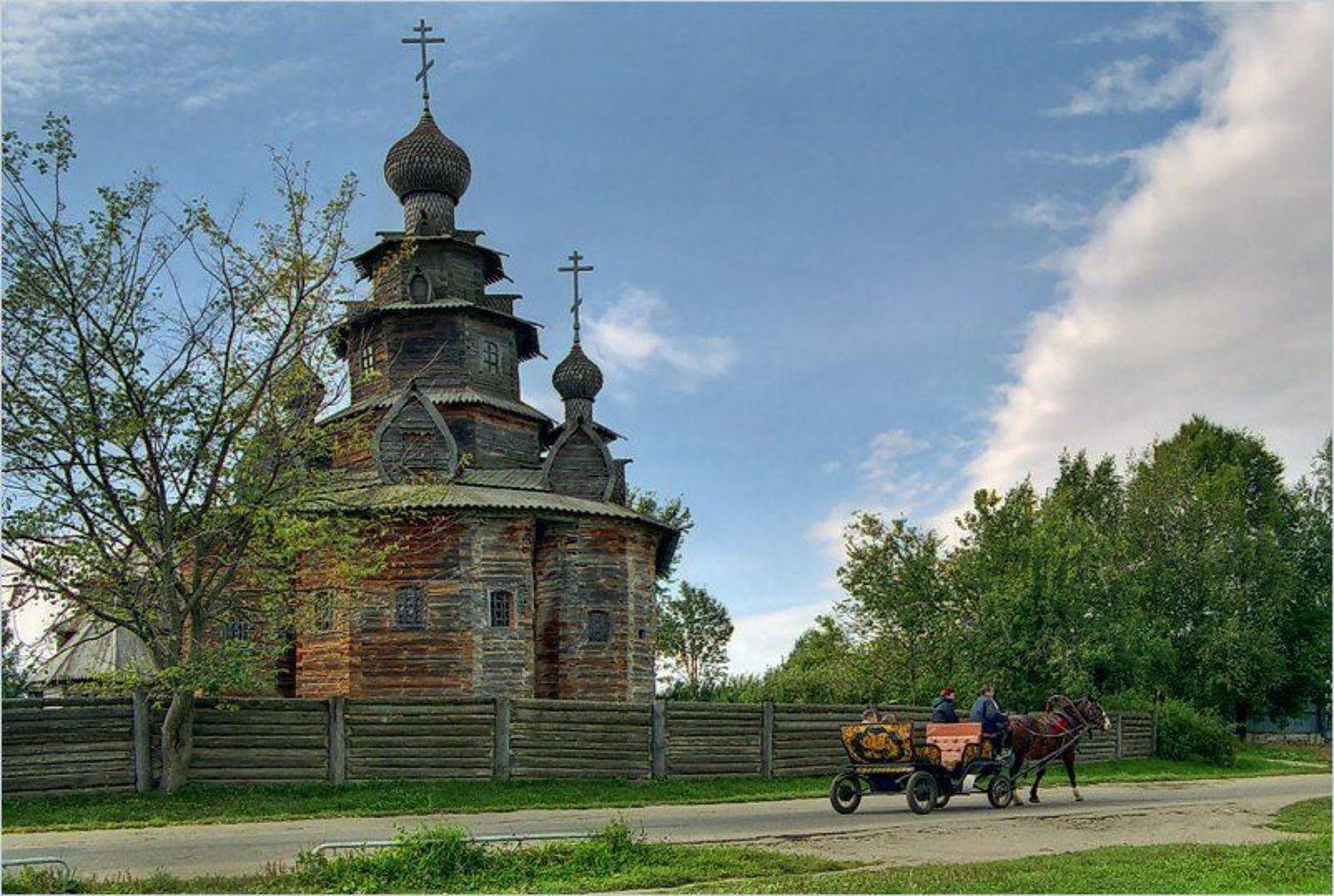 Суздаль, церковь, повозка, SVD