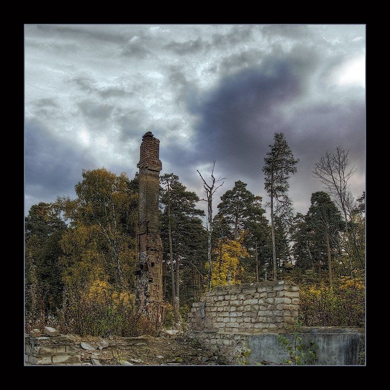 лес осень печи разруха усадьба все что осталось ... фото превью