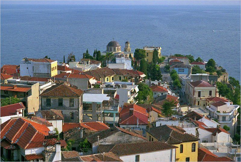 Греция, крыши Геометрия крыш фото превью