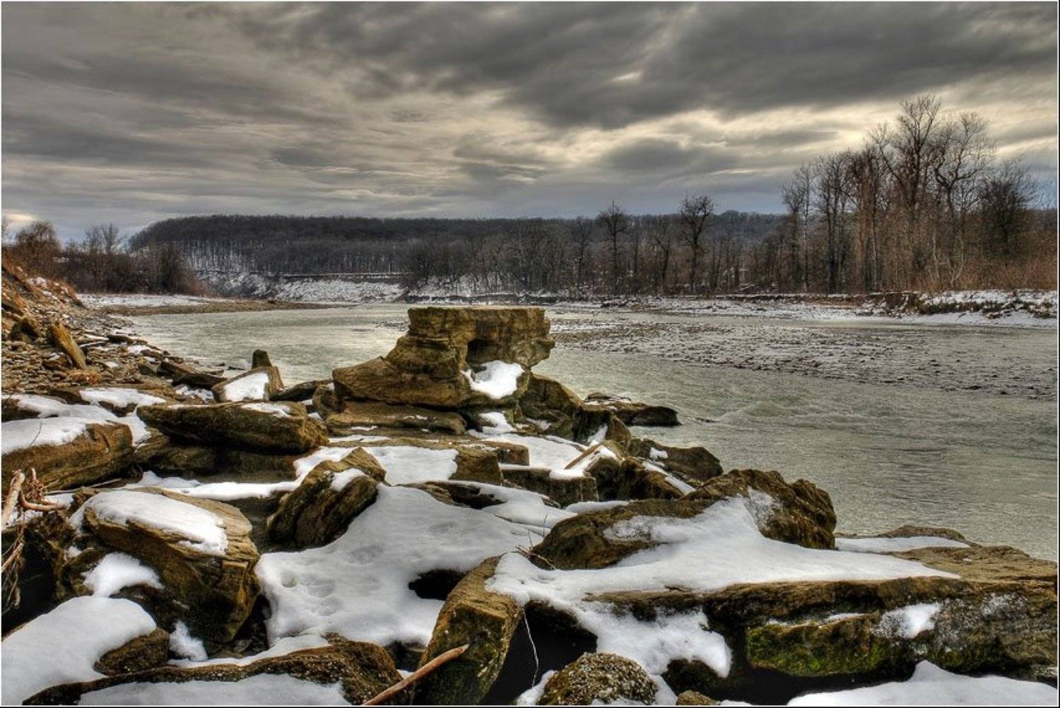 пьедестал, камни, река, белая, Alex Sheptl