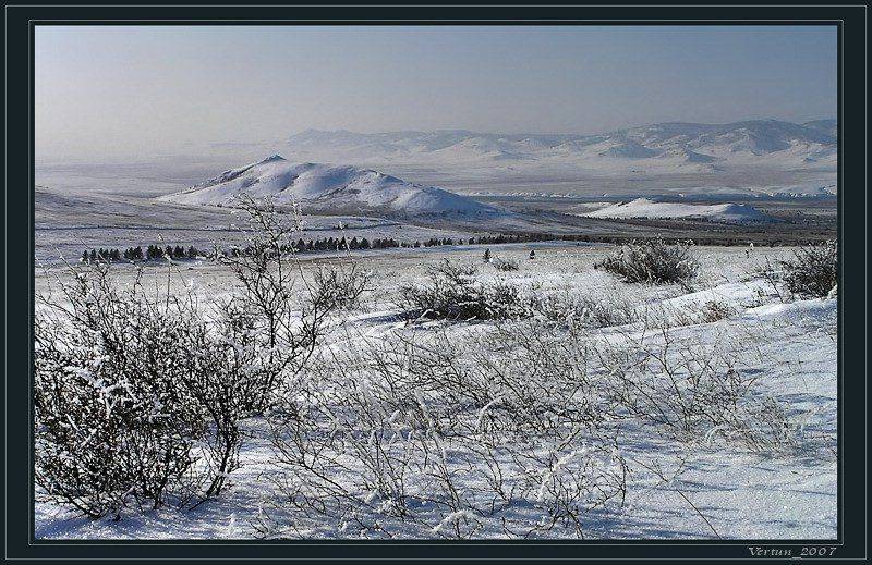 степь,горы,иней,зима,снег, Игорь Глушко