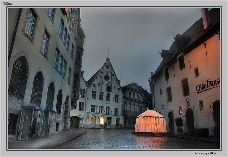 таллин Пасмурное сырое предновогоднее утро #1 фото превью