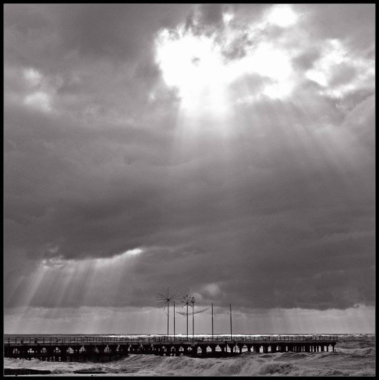 море, шторм, небо, солнце, Kaiser Sozo