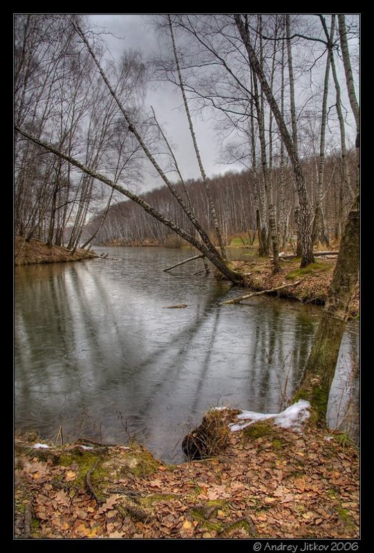 москва, осень, ноябрь, лед, пейзаж, photohunter Пейзаж поздней осени #1 фото превью