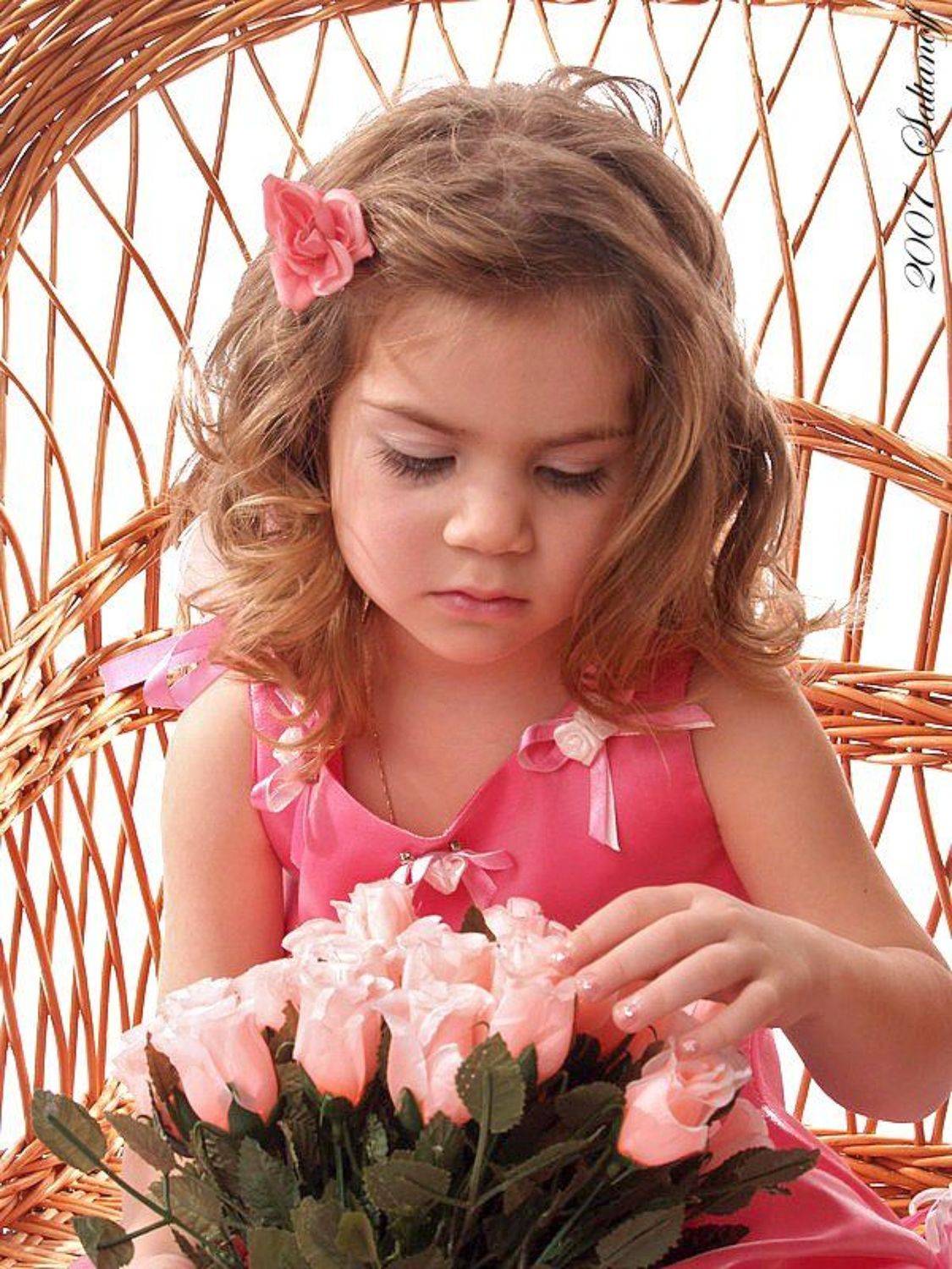 Девочка, ребенок, розы, цветы, Антон Салтанов