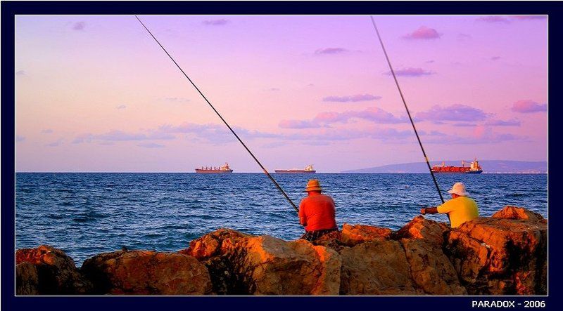 Рыбалка,закат,удочки,wofa,PARADOX Закат рыбалке не помеха (Владимиру Жабину - wofa) фото превью