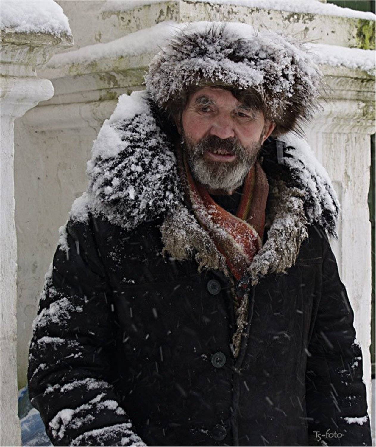 мужик, снег, подояние, Toska