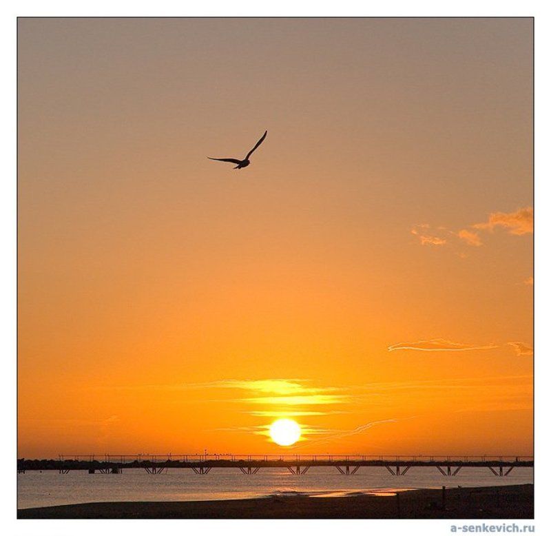 Декабрь, Римини, восход ^ фото превью