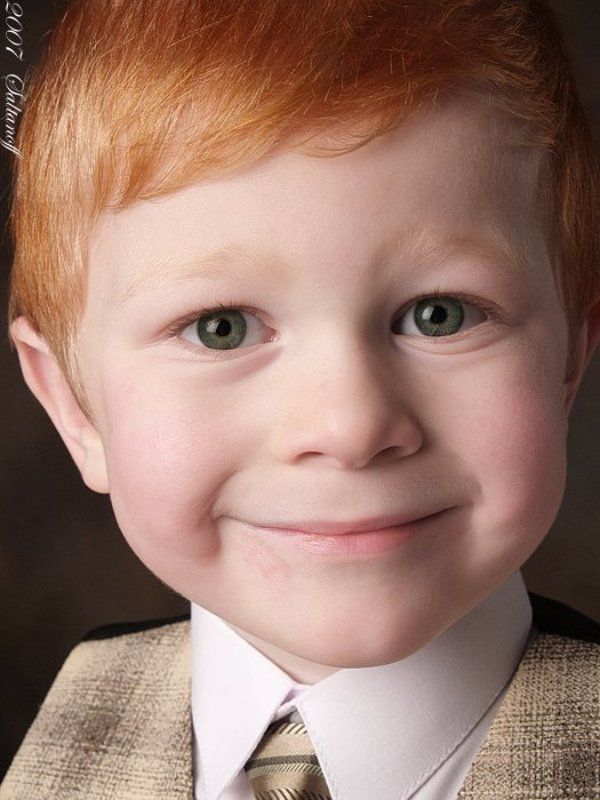 мальчик, малыш, ребенок Карточка о рыжем мальчугане. фото превью