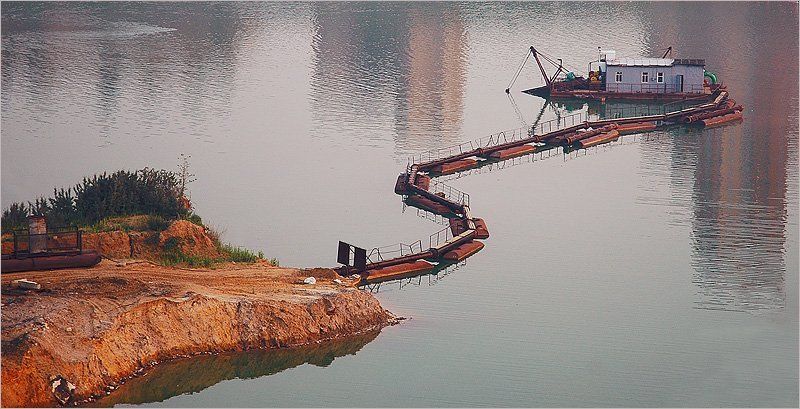 карьер лето вода домик про карьер [1] фото превью