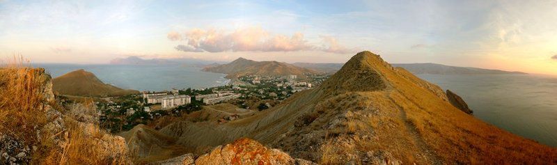 Панорама поселка Орджоникидзе. КРЫМ. фото превью