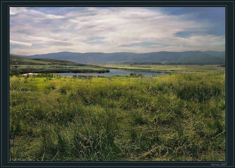 лето,травы,горы,река,озеро, Игорь Глушко