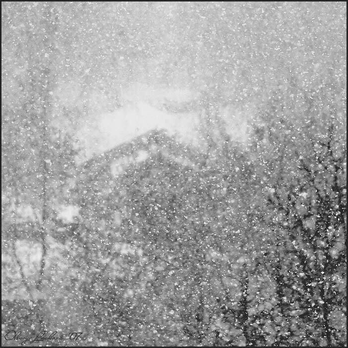 метель, снег, зима, крыши, город, Олеся Ласкова