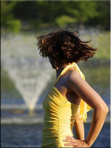 Ветер в ее волосах...