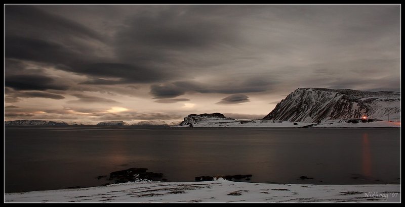 норвегия, нордкап, заполярье, зима, ночь, новый год Норвегия... фото превью