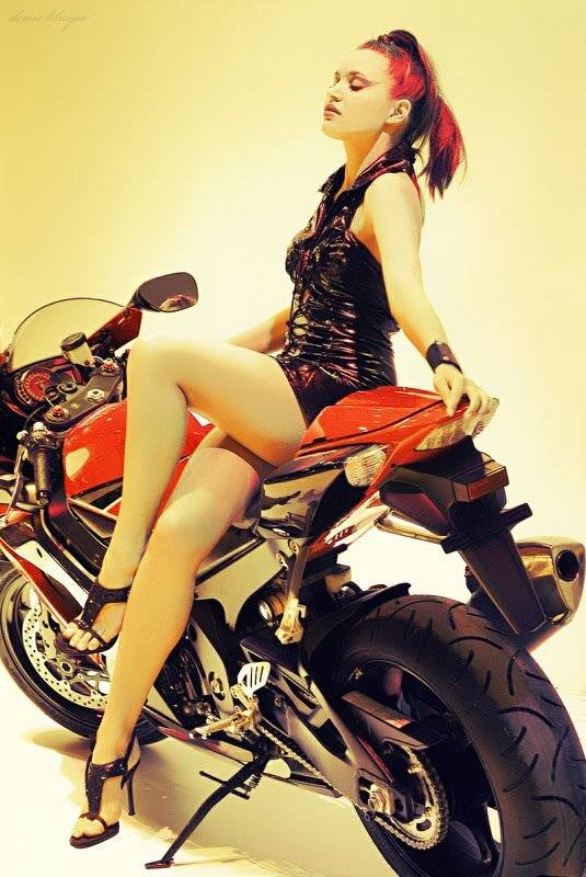 фото, девушка, мотоцикл, Денис Клюев, Денис Клюев