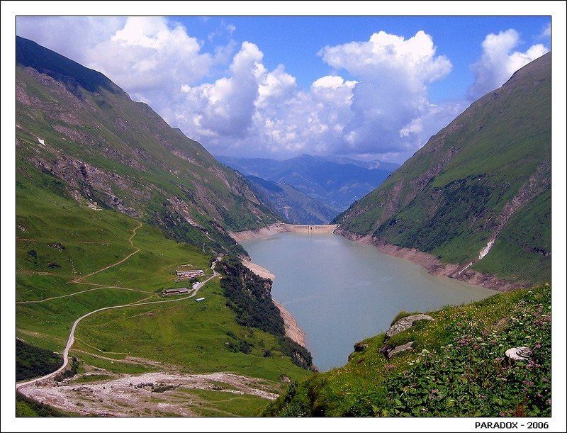 Австрия,озеро,горы,облака,Капрун,PARADOX Тайна озера Мозербоден фото превью