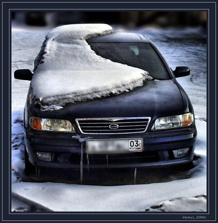 инь,ян,снег,машина, Игорь Глушко