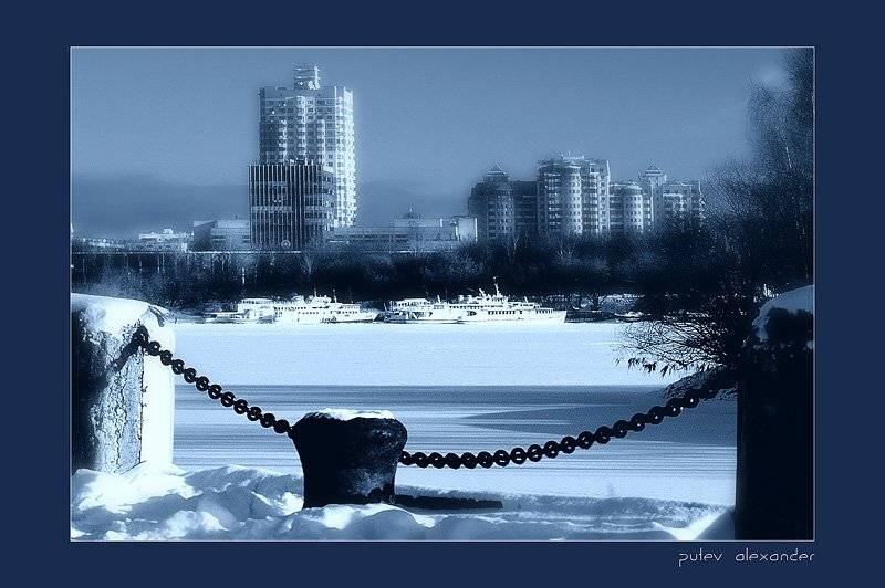 город,мосводоканал,тушино,январь,зима,мороз, Александр Путев