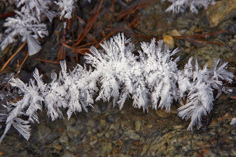 снег, иней, вода, красталлы льда Кристаллы льда фото превью