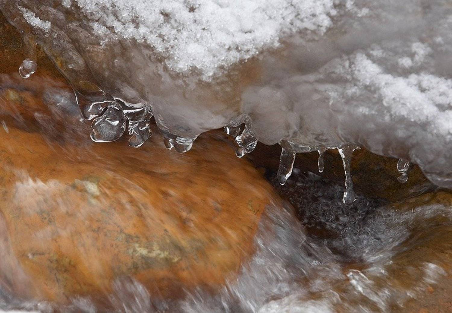 капли, вода, снег, GibajD