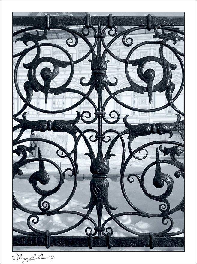 ковка, ворота, ограда, Кремль, графика, Олеся Ласкова