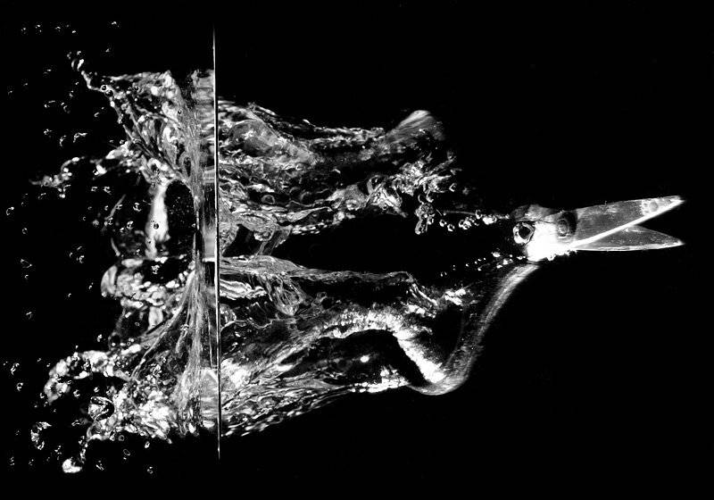 фото, макро, брызги, всплески, ножницы, Денис Клюев, Денис Клюев