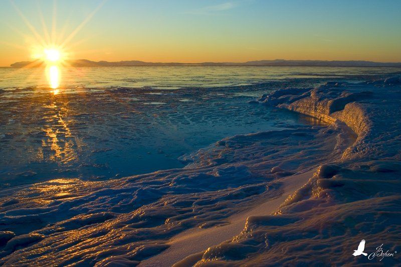 Закат, Магадан, Арманская трасса, Охотское море Закат фото превью