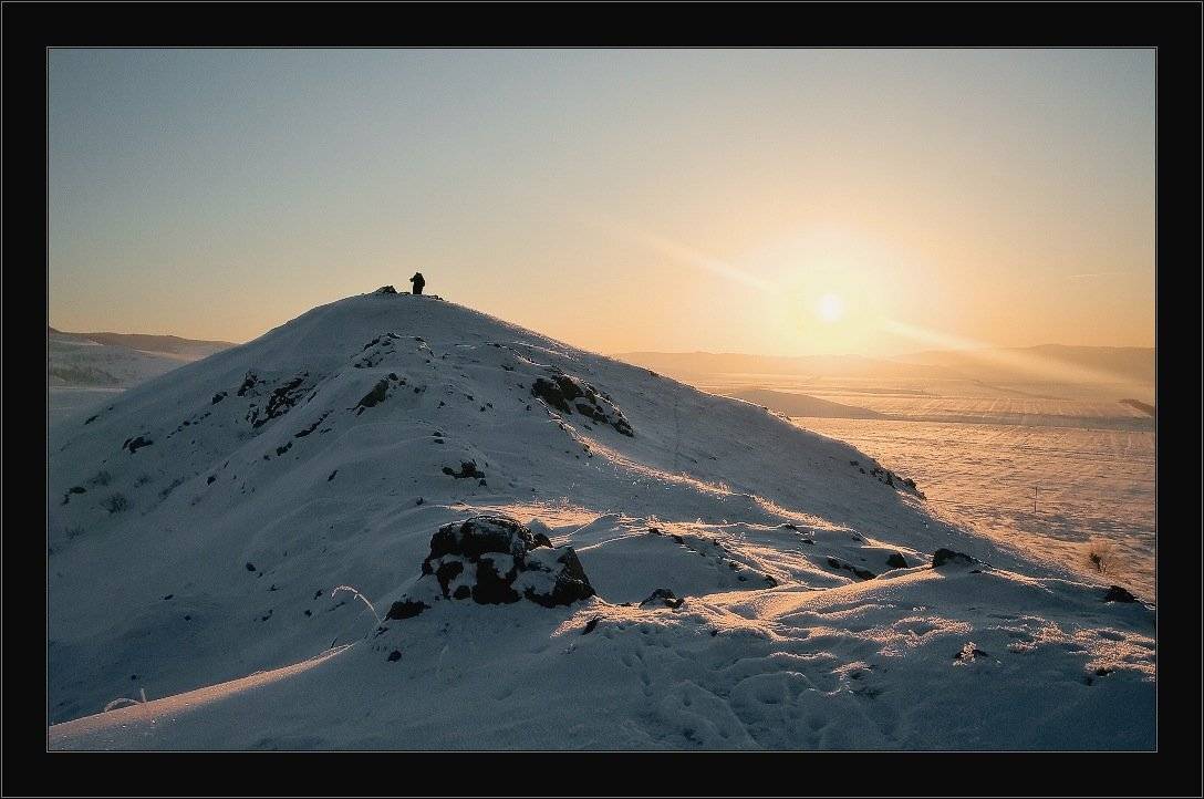 зима, вечер, закат, солнце, горы, фотограф, i_go, i_GO