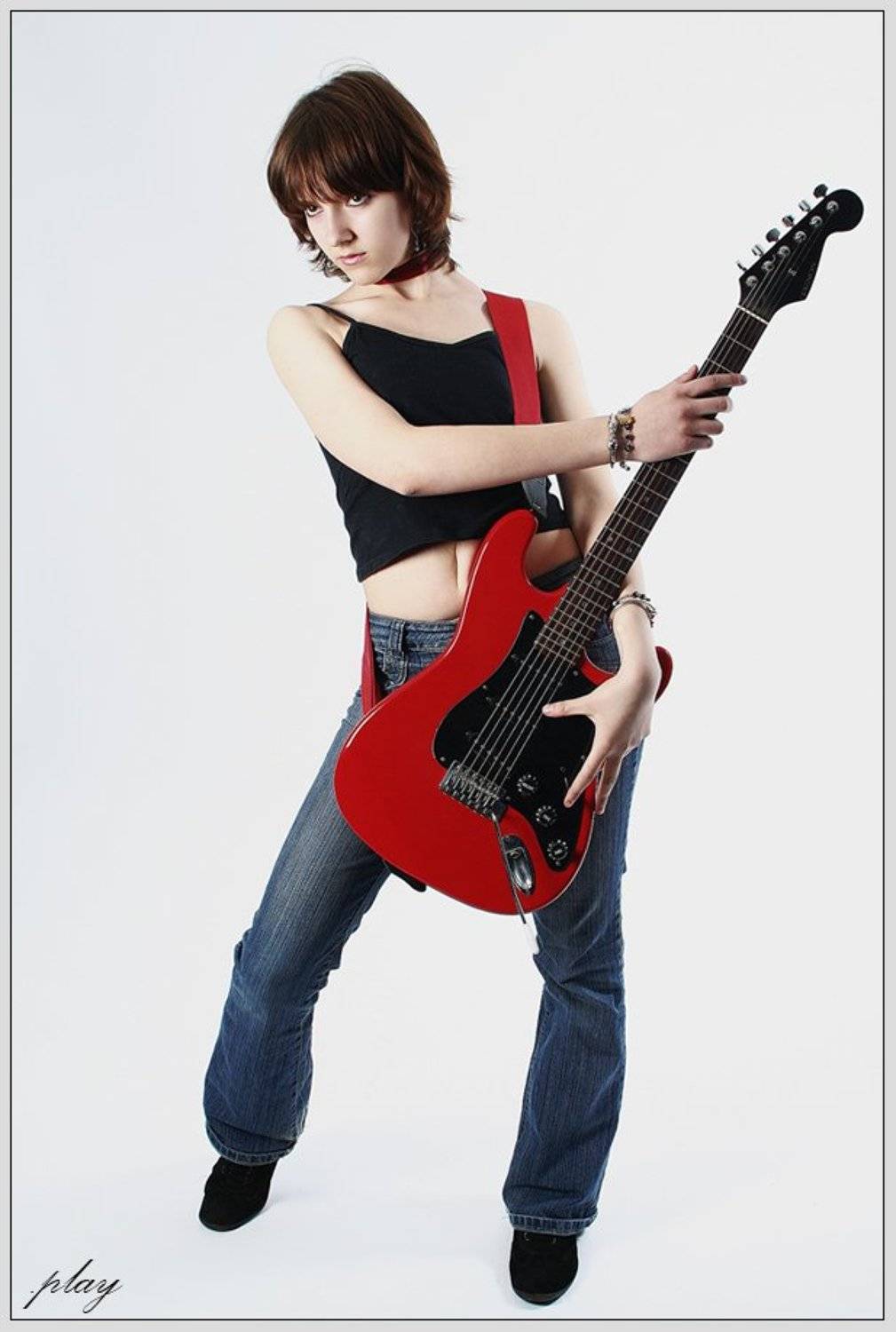 play, guitar, Zerkalka