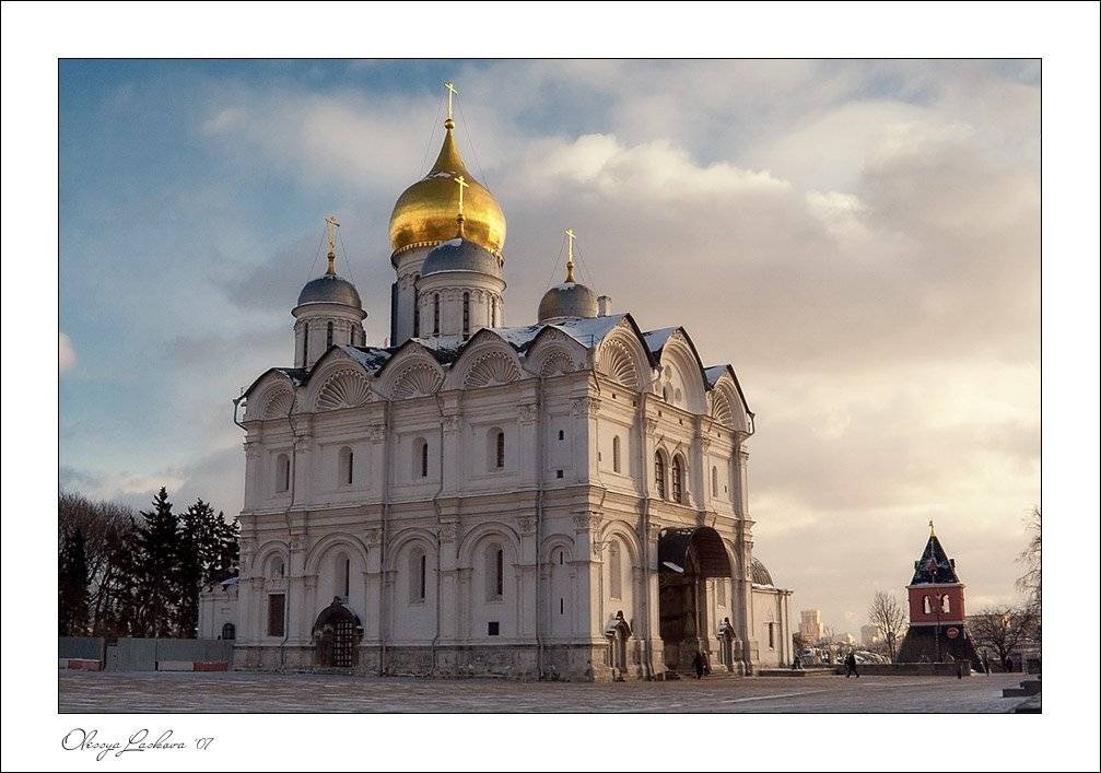 Москва, Кремль, Архангельский собор, вечер, Олеся Ласкова