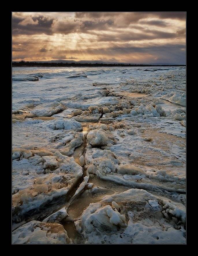 селенга, зима, лед, вечер, i_go, i_GO