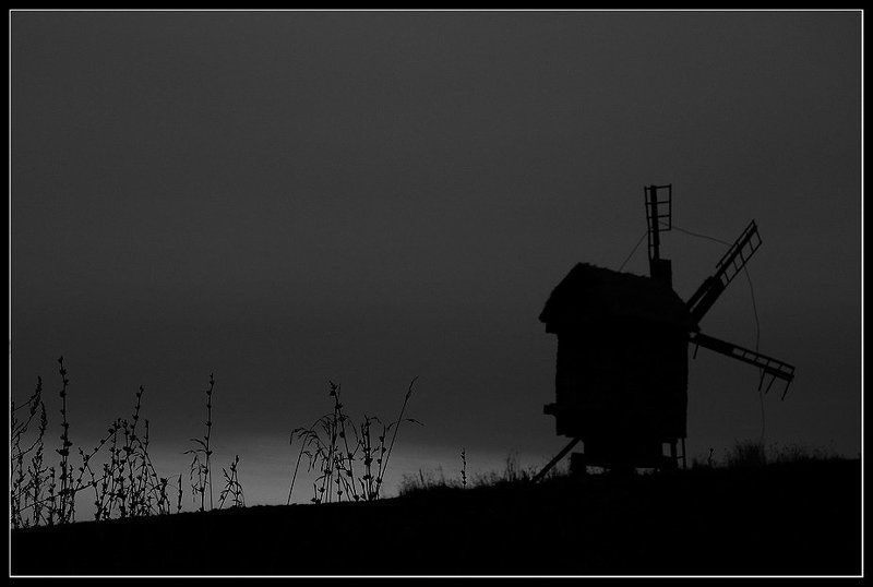 мельница, вечер, ночь Сумеречное состояние фото превью