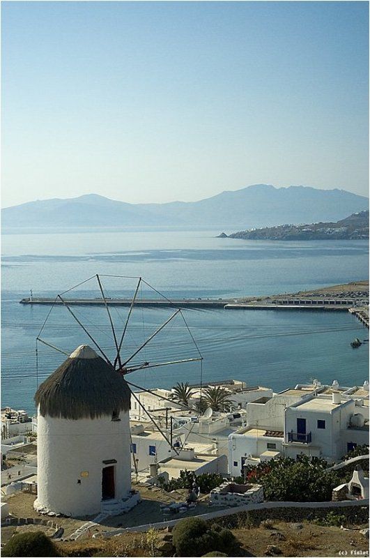 Миконос, Греция, мельницы, море, Киклады Миконос фото превью