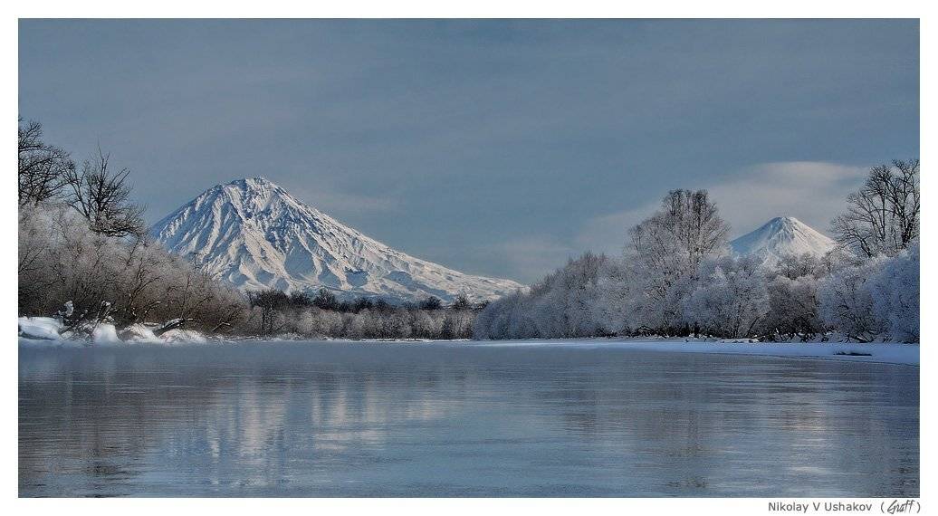 река, Быстрая, вулканы, Корякский, Авача, Николай Ушаков (Graff)