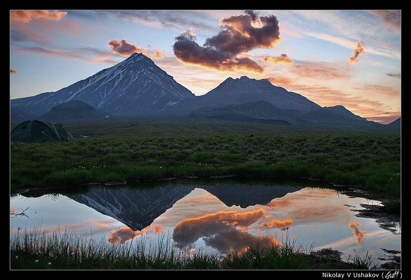 камчатка, вулкан, безымянный утро на Безымянке фото превью