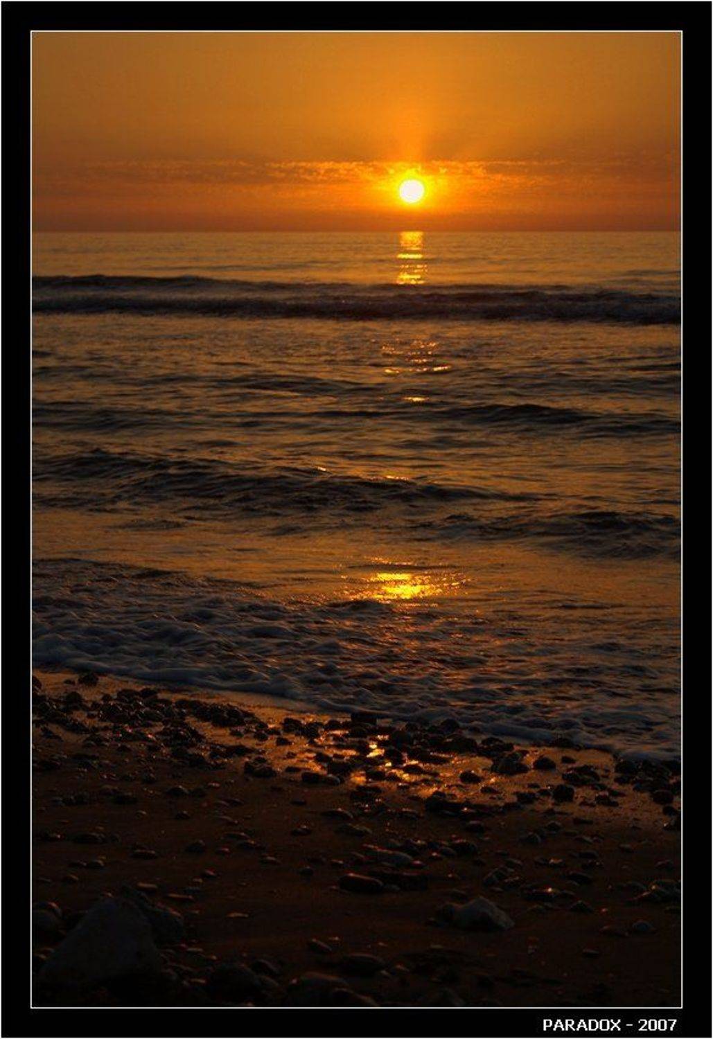 Закат, солнце, море, вечер, краски, PARADOX, PARADOX